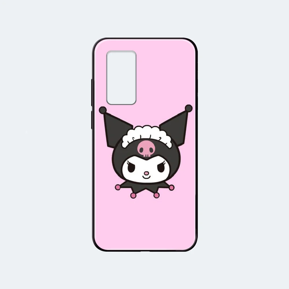 Мультяшный милый розовый чехол для телефона Kuromi Корпус Huawei nova P 2 3 6 7 8 9 10 20 30 I Smart Plus