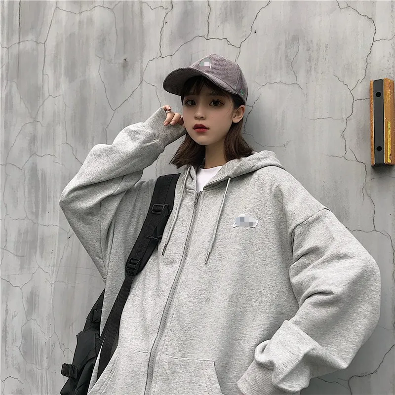 Женская толстовка с капюшоном Повседневная Толстая Толстовка большого размера