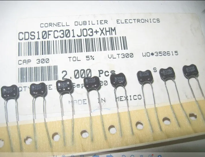 150PCS Silver MIca capacitor CDM10PF ±5% 300V or 5% 300PF can be substituted for 330P 330PF | Электроника