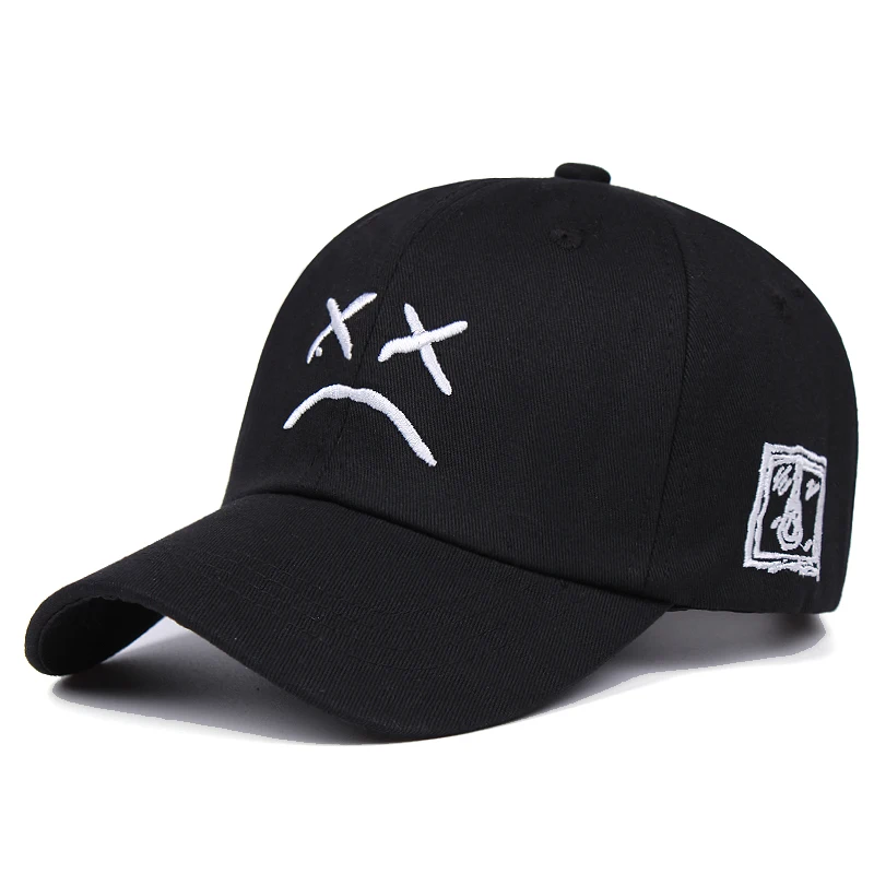 Новинка весна лето 2020 бейсболка с вышивкой лицом плача Мужская и женская шляпа