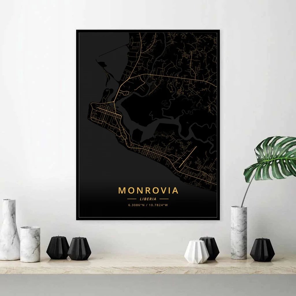 Монровии Либерия плакат|Рисование и каллиграфия| |