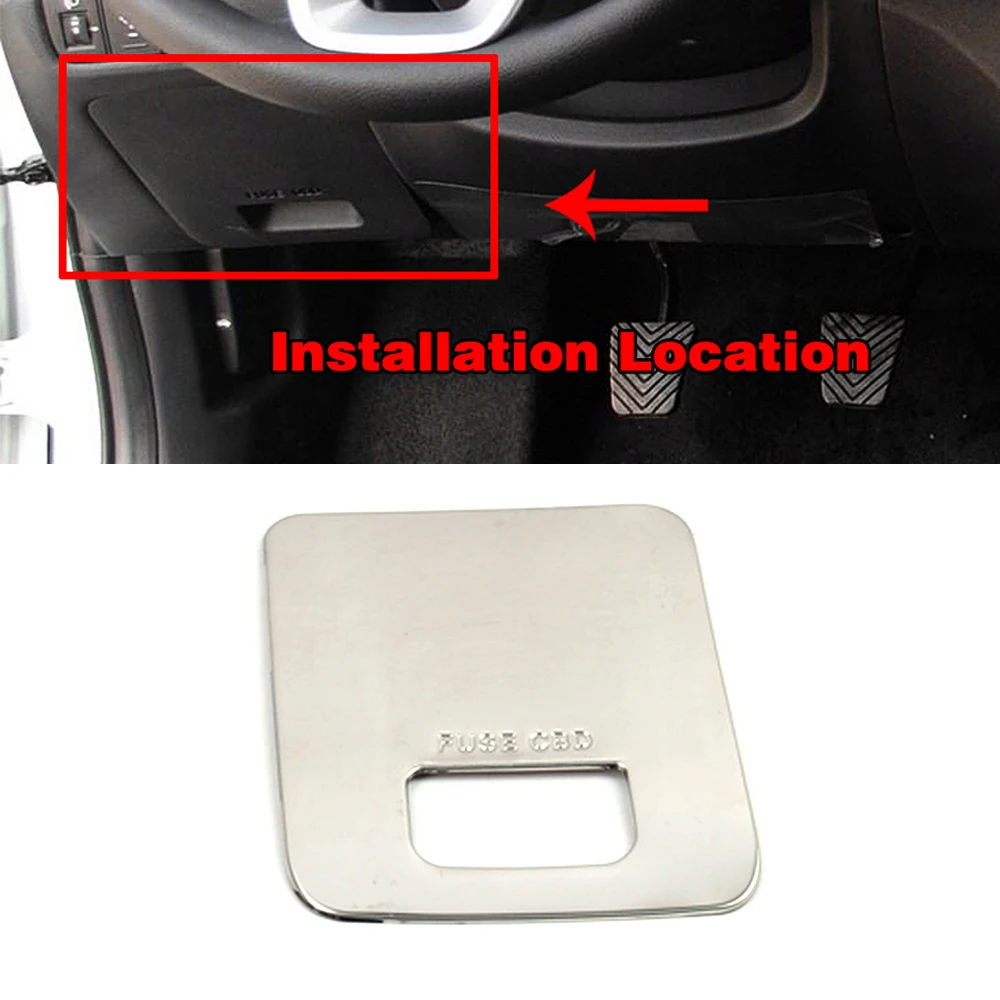 

For Hyundai Creta IX25 2016-2018 Driver Side Glove Storage Box Adjust Switch Button Cover Trim Stainless Steel Interior Moulding