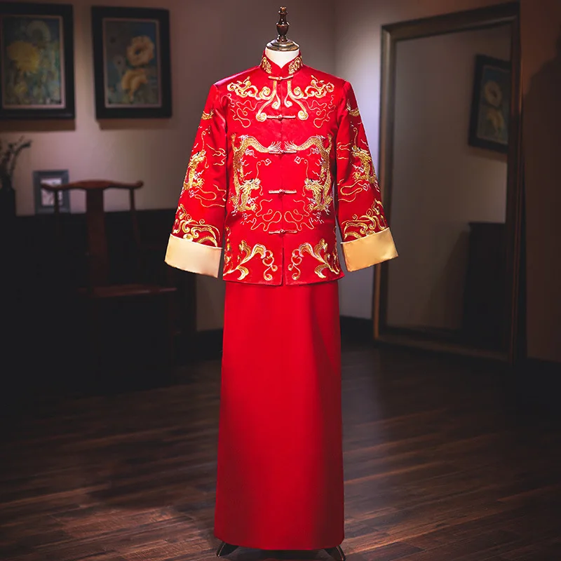 Мао костюм Новый настоящий смокинг жениха одежда 2020 мужское старинное китайское