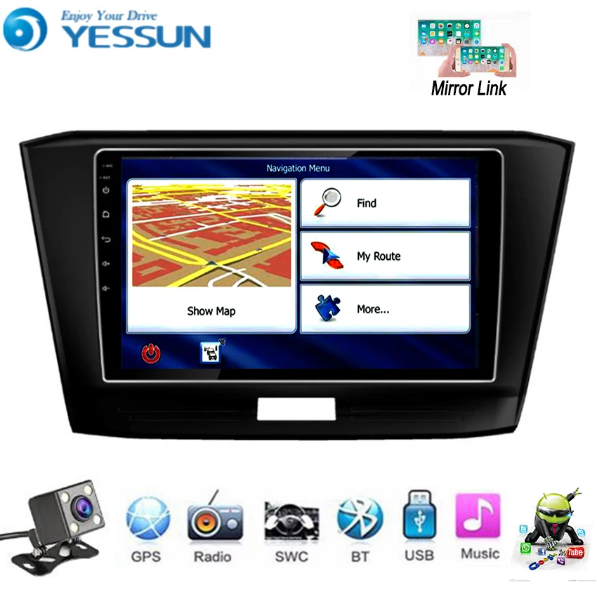 YESSUN для Volkswagen Passat 2016 ~ 2018 автомобильный Android мультимедийный плеер автомобильное