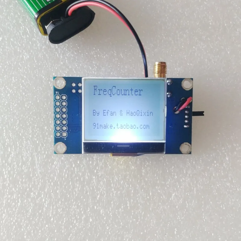 RF UHF счетчик частоты сигнала частотомер тестер 1-500 МГц SMA lcd