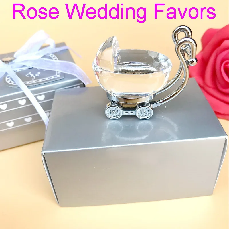 (6 шт./лот) Бесплатная доставка + прозрачная Хрустальная Детская коляска в