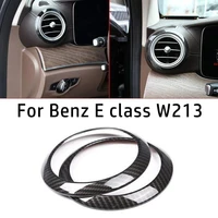 side air conditioner outlet cover trim carbon fiber style for benz e class w213 emergency light switch panel cover trim