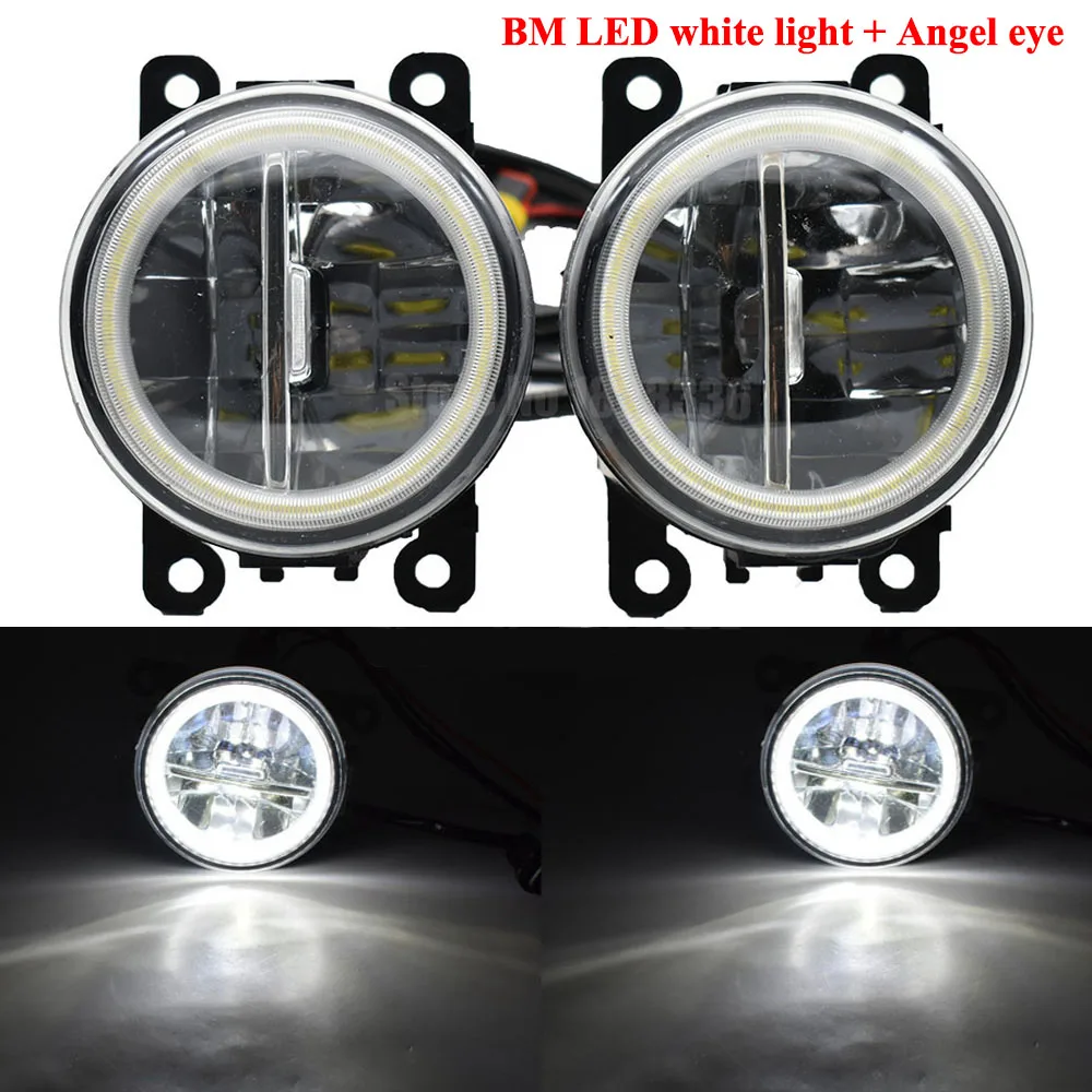 2x светодиодный противотуманный светильник дневной ходовой Angel Eye для Ford Fiesta 2001 2015