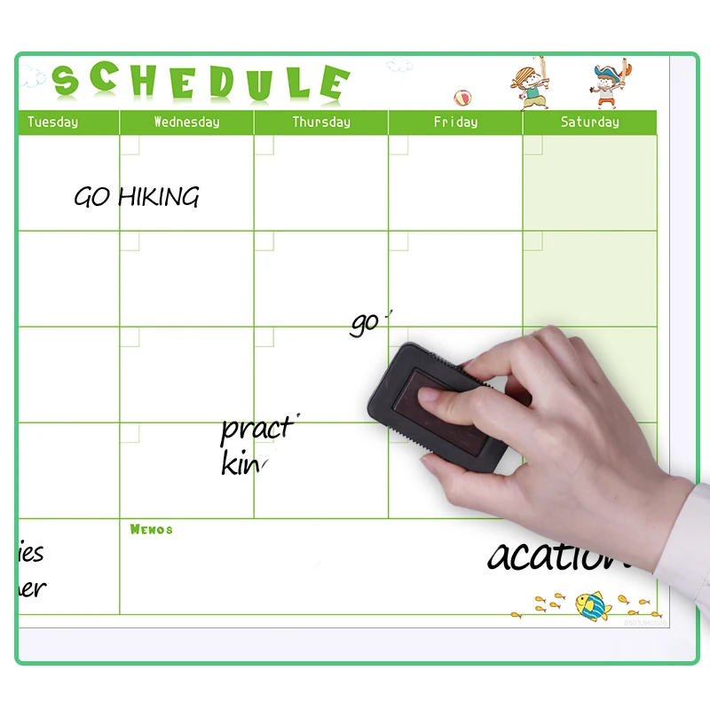Magnetic Calendar Agenda Plan School Office Supplies Time Schedule Learning Working Weekly Table Notice Memo whiteboard | Канцтовары для