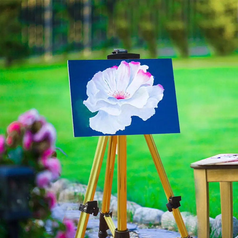 Алюминиевый мольберт из сплава золотой ручной коленчатый Телескопический эскиз