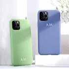 Чехол для iphone 13, 11, 12, 13 Pro Max, 8 Plus, SE 2020, силиконовый, с именем на заказ