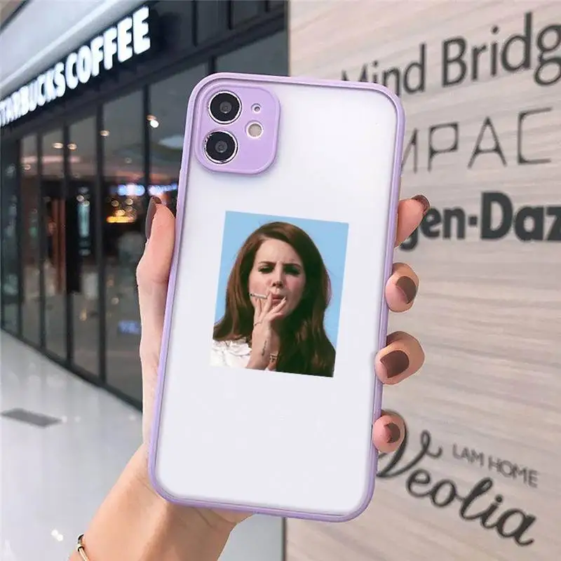 

Lana Del Rey singer luxury Phone Cases shell matte transparent For iphone 7 8 11 12 plus mini x xs xr pro max cover