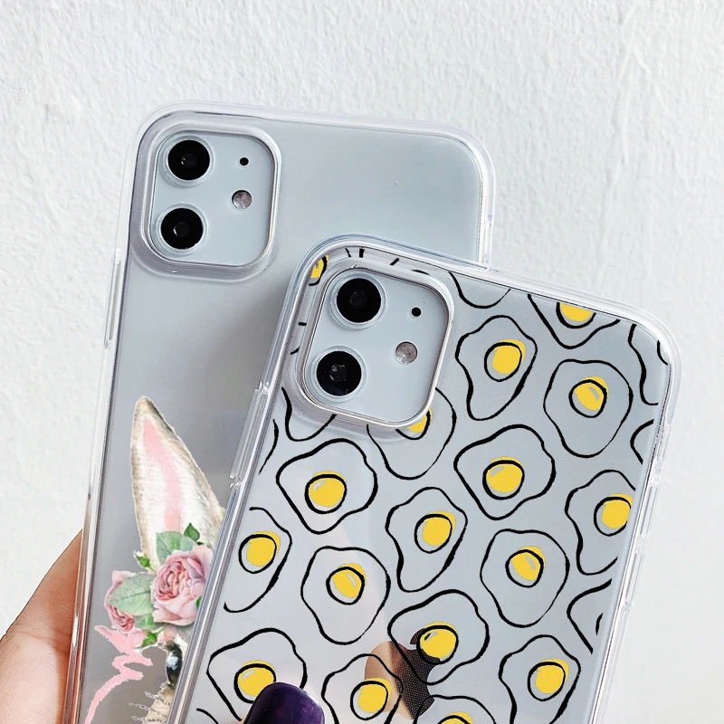 Cute Animals Mr Koala Easter Bunny Rabbit Phone case Clear Soft For iPhone 11 Pro XS MAX SE 2020 XR X 8 7 6 S Plus Back Cover | Мобильные