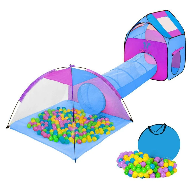 

3 in 1 Foldable Balls Pool Tents Kids Children Ball Pit Play Tent Games House Ocean Pool Tunnel Toy Playhouse