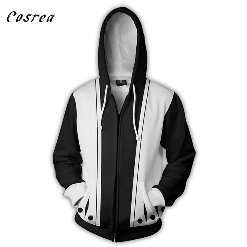 

Japanese Anime Bleach Costumes Mens Hoodies Bleach Kenpachi Zaraki Cosplay Hoodies Sweatshirt Mens Harajuku Jacket Coat Tops