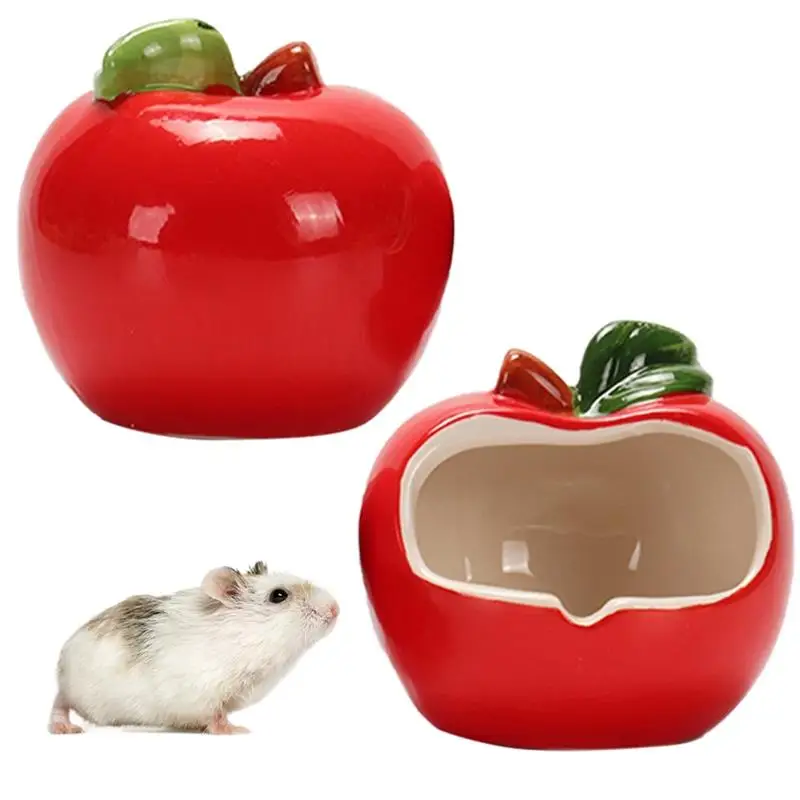 

1 Piece Small Animal House Cute Ceramics Bed For Hamster Mini Guinea Pig Hideout House Hedgehog Squirrel Rabbit Cooling Nest