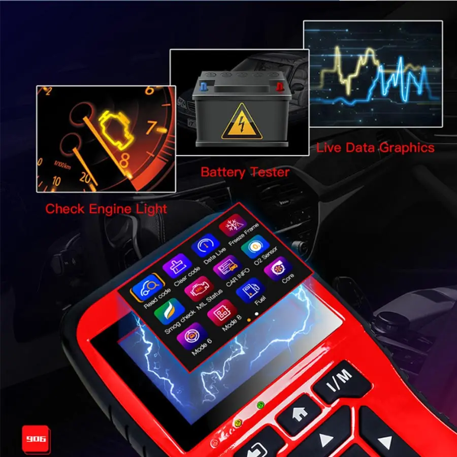 VVVIST сканер OBD2 & CAN автомобильный диагностический инструмент автоматический