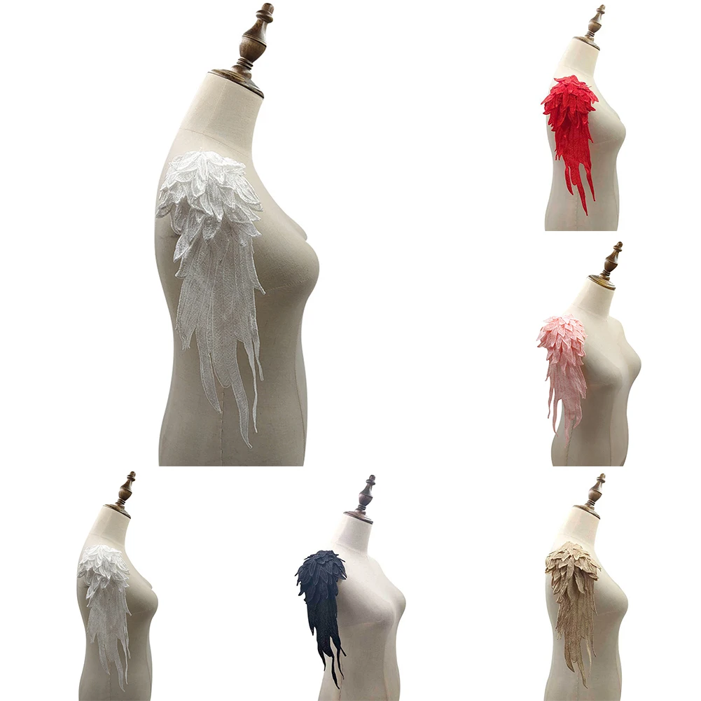 Водорастворимое кружево на цветочной вышивкой крыльями узоры DIY кружевные