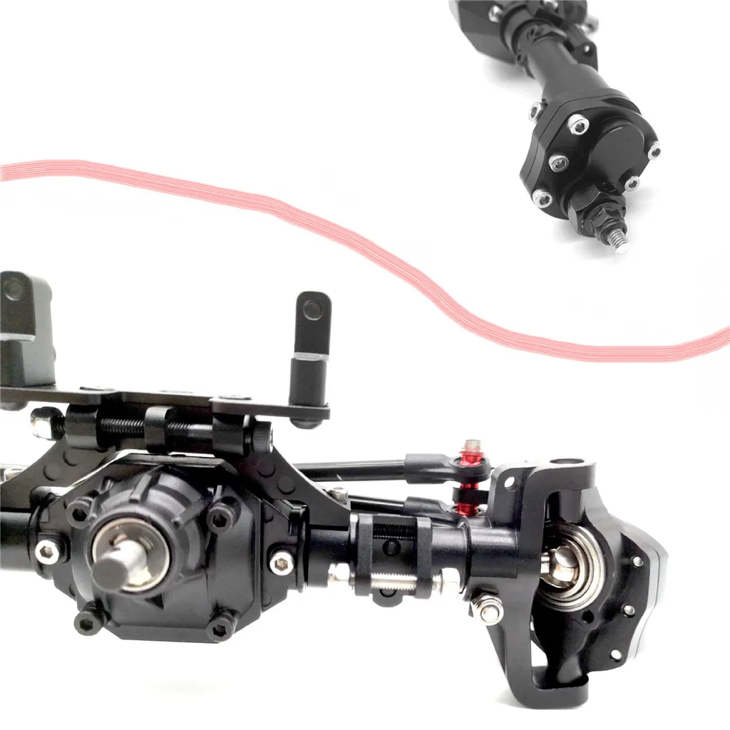 Металлические передние и задние портальные оси для 1/10 RC Гусеничный Axial-SCX10 90046 90047 автомобилей