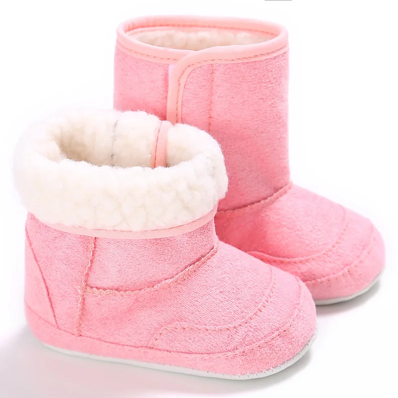 New Warm Winter Newborn Baby Girls Boys First Walkers Shoes Infant Toddler Soft Rubber Soled Anti-slip Snow Boots Booties images - 6