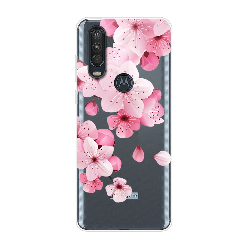 46 Для Motorola One Action чехол 6,3 ''мультяшная мягкая ТПУ Силиконовая задняя крышка для MOTO One Action OneAction чехол для телефона funda One Vision - Цвет: 46
