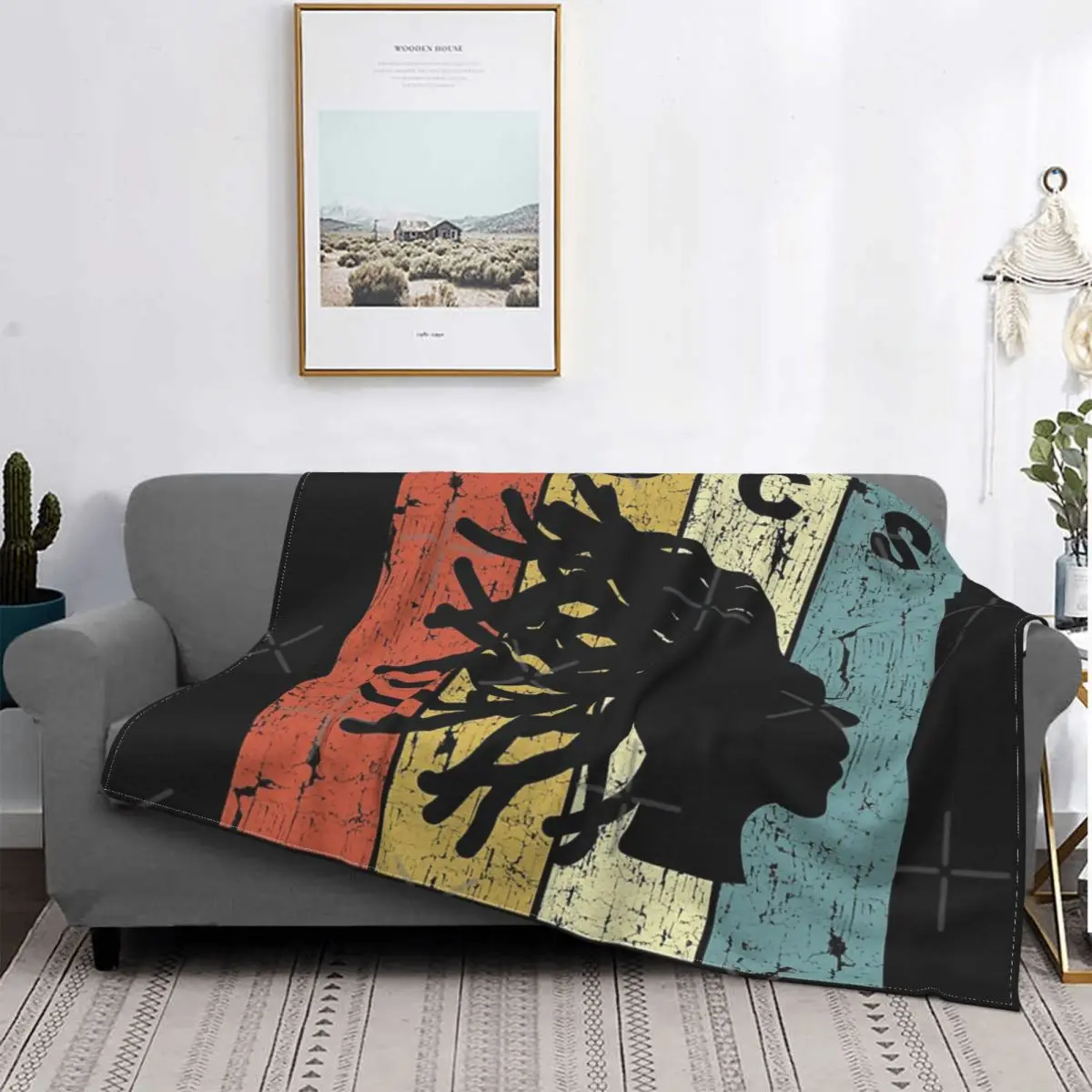 

Manta térmica de Estilo Vintage para el hogar, colcha con diseño de Rastas, a cuadros, para cama, sofá y cama, de lujo