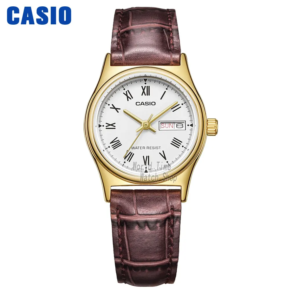 Casio часы женские часы лучший бренд класса люкс Водонепроницаемый Кварцевые часы женские женские подарки Часы светящиеся спортивные часы relogio feminino reloj mujer montre homme bayan kol saati zegarek damski LTPV006 - Цвет: LTPV006GL7B