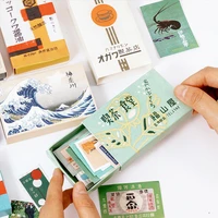 matchbox diary stickers retro scrapbooking kawaii stationary japanese style album office accessories art supplies 60pcsbox