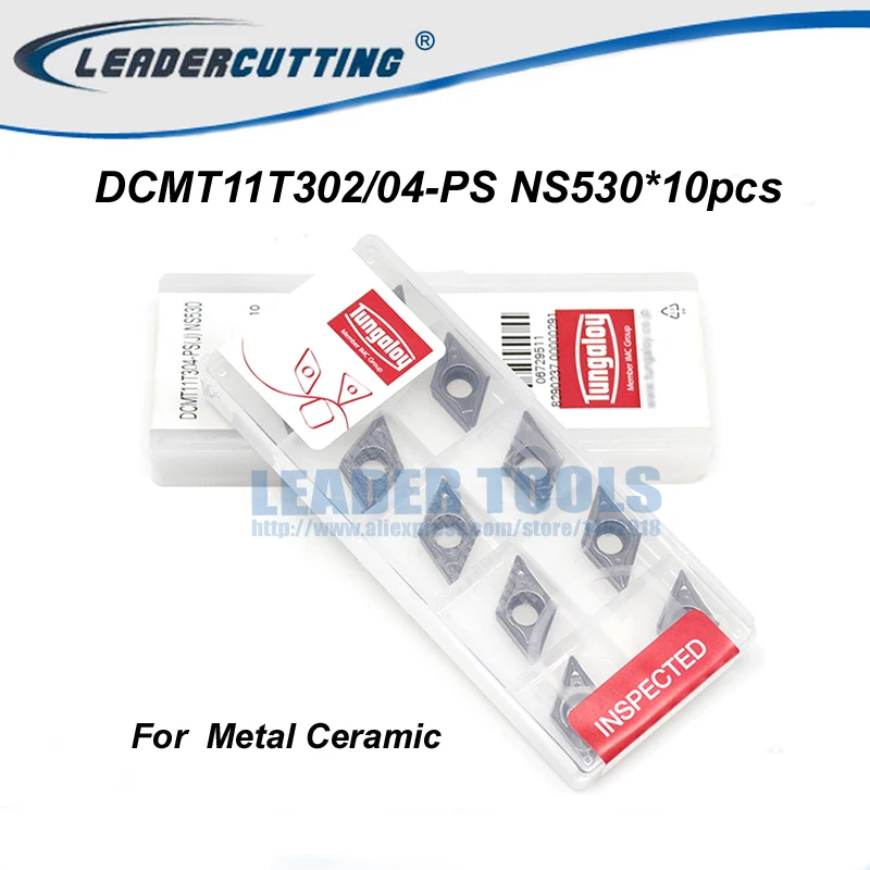 DCMT070204-PS 070202-PS NS530 DCMT11T302/DCMT11T304-PS -24 * 10 шт Оригинальные карбидные вставки режущее