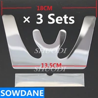 3 sets dental lab orthodontic occlusal maxillary casting jaw fox plane plate autoclavable stainless steel