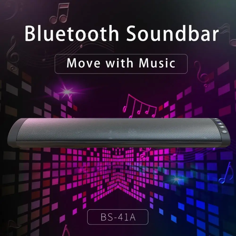 Bluelans BS-41A Wall-mounted Bluetooth TV Soundbar Speaker Home Theater System Sound Bar