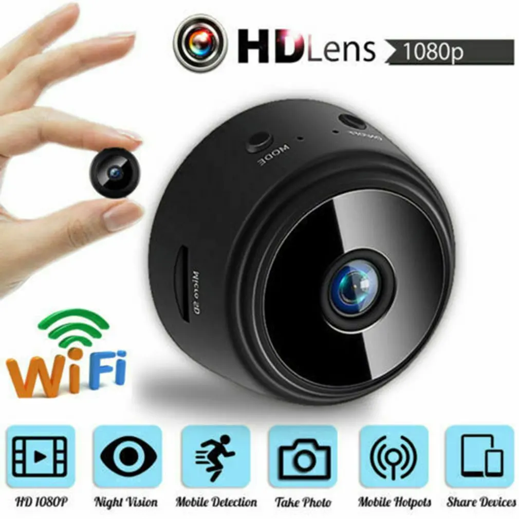 

A9 4K 1080P Wifi Mini Camera, Home Security P2P WiFi Camera, Night Vision Wireless Surveillance Camera, Remote Monitor Phone App