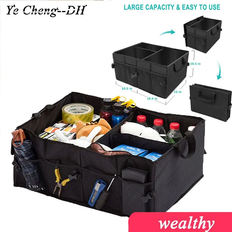 

Ящик для хранения большой емкости в автомобиле, складной органайзер для груза в багажник, для грузовиков, внедорожников