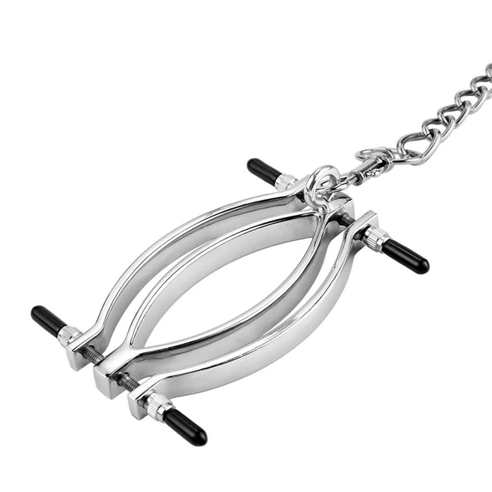 Metal BDSM Bondage Labia Clip Vagina Speculum Teasing Clitoris Clamps Sex Toys For Women Adult Games Torture Products | Красота и