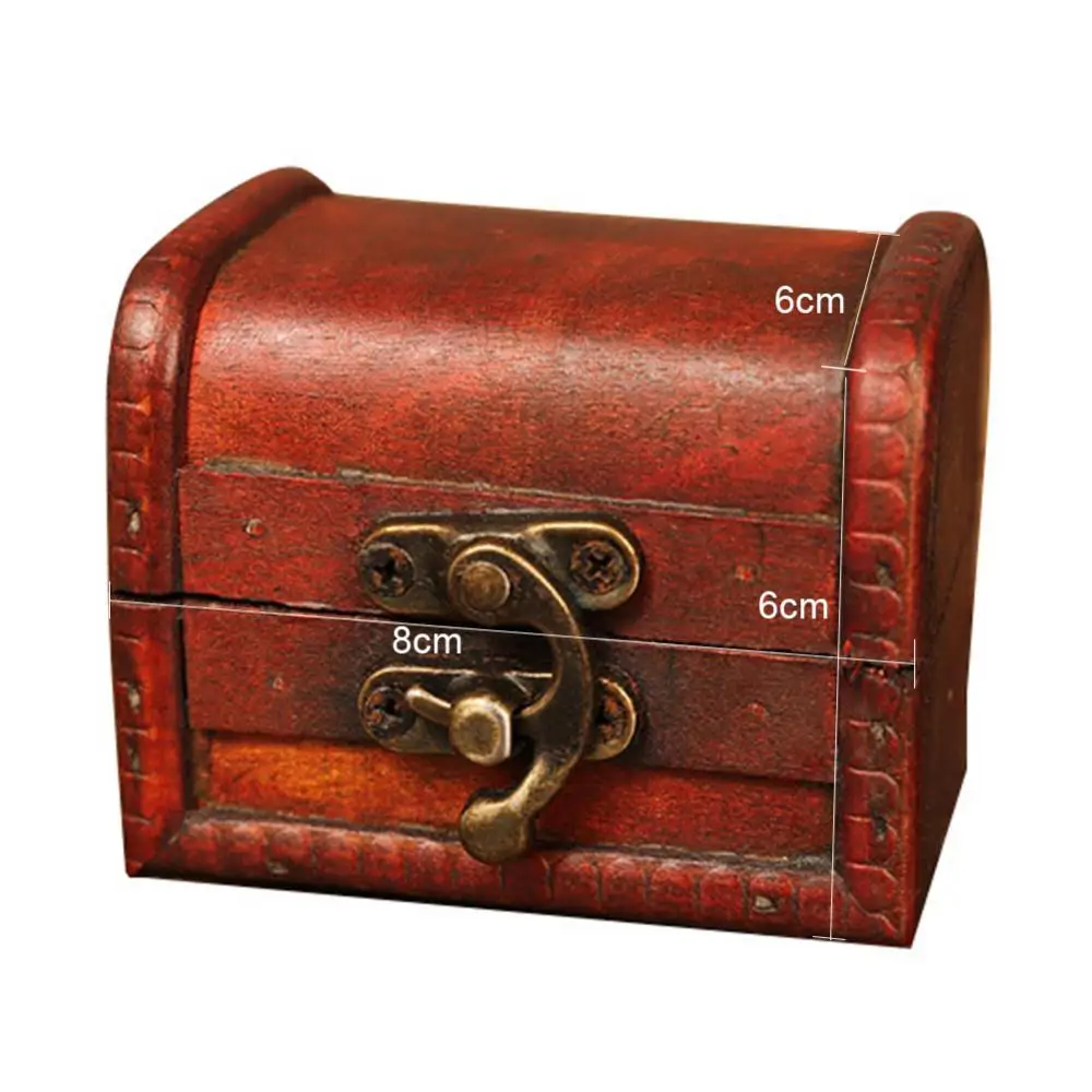 

80% Hot Sale Antique Treasure Chest Jewelry Bracelet Gift Cards Storage Box Case Organizer