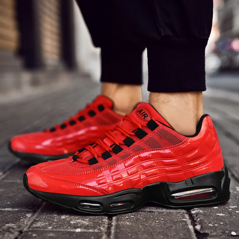 Мужские баскетбольные кроссовки на воздушной подушке дышащие сетчатые для