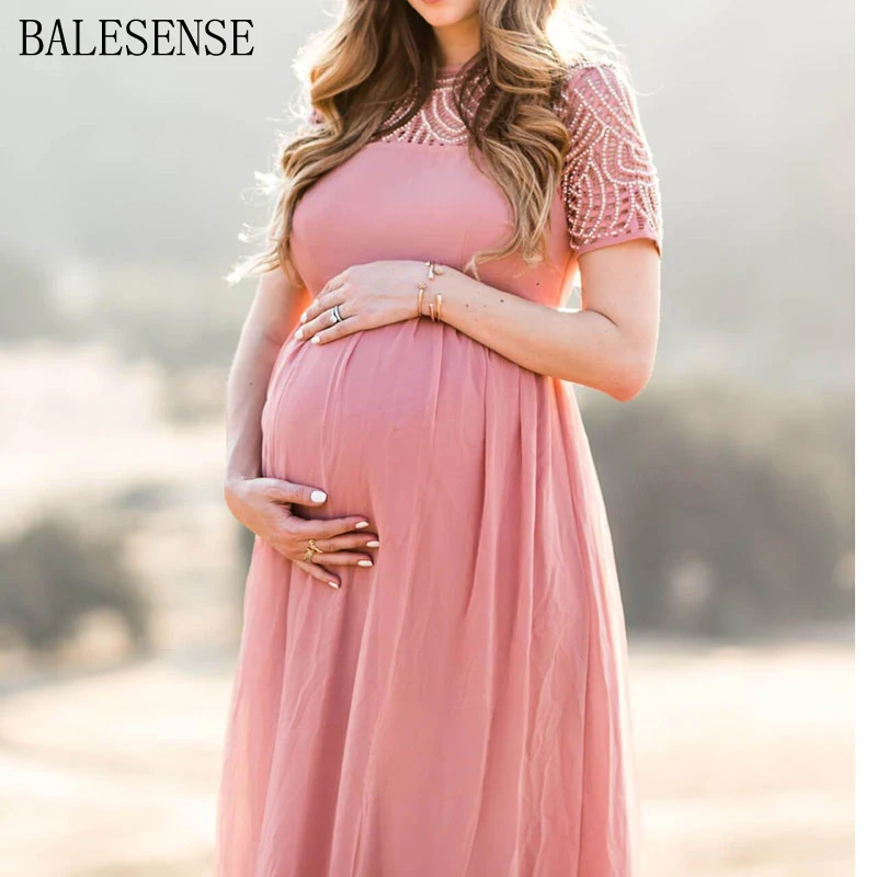 Кружевные шифоновые платья для беременных с коротким рукавом фотосессии платье