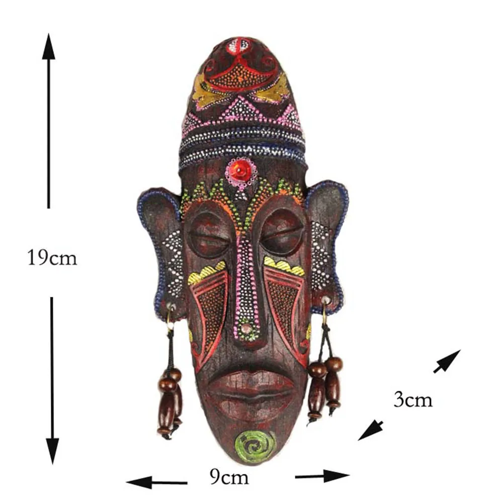 Резная настенная подвеска в африканском стиле искусство на стену маска для