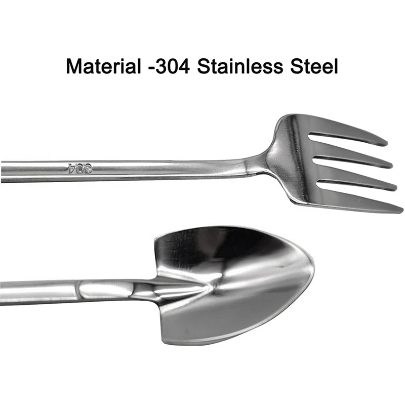 8 шт. лопата для снега в форме ложка и вилка Кофе сахара мини мороженое ложки вилки