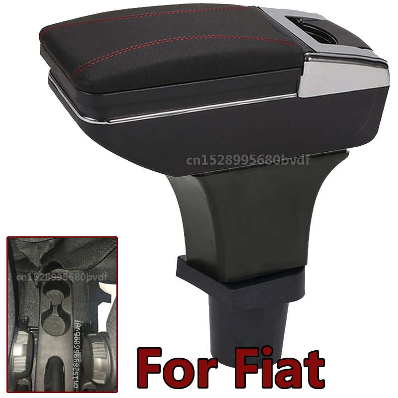 

Подлокотник для Fiat 500, центральный контейнер для хранения с подстаканником, пепельницей и USB-интерфейсом