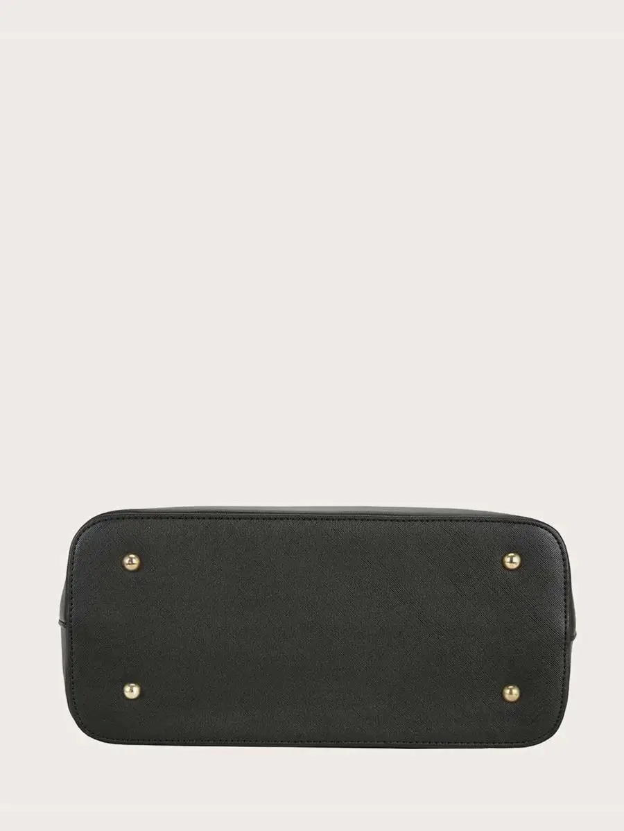 Pom Pom Decor Tote Bag 2021 new style shoulder bag women large capacity ladies bag retro tote bag send hair ball