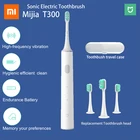 Оригинальная звуковая электрическая зубная щетка Xiaomi Mijia T300, умная электрическая зубная щетка Mi, 25 дней, высокочастотный Вибрационный магнитный двигатель зубные щетки xiaomi b шуруповерт платье на выпускной mi