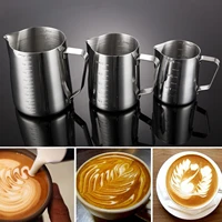 3506001000ml stainless steel diy coffee jug milk frothing craft pitcher cup