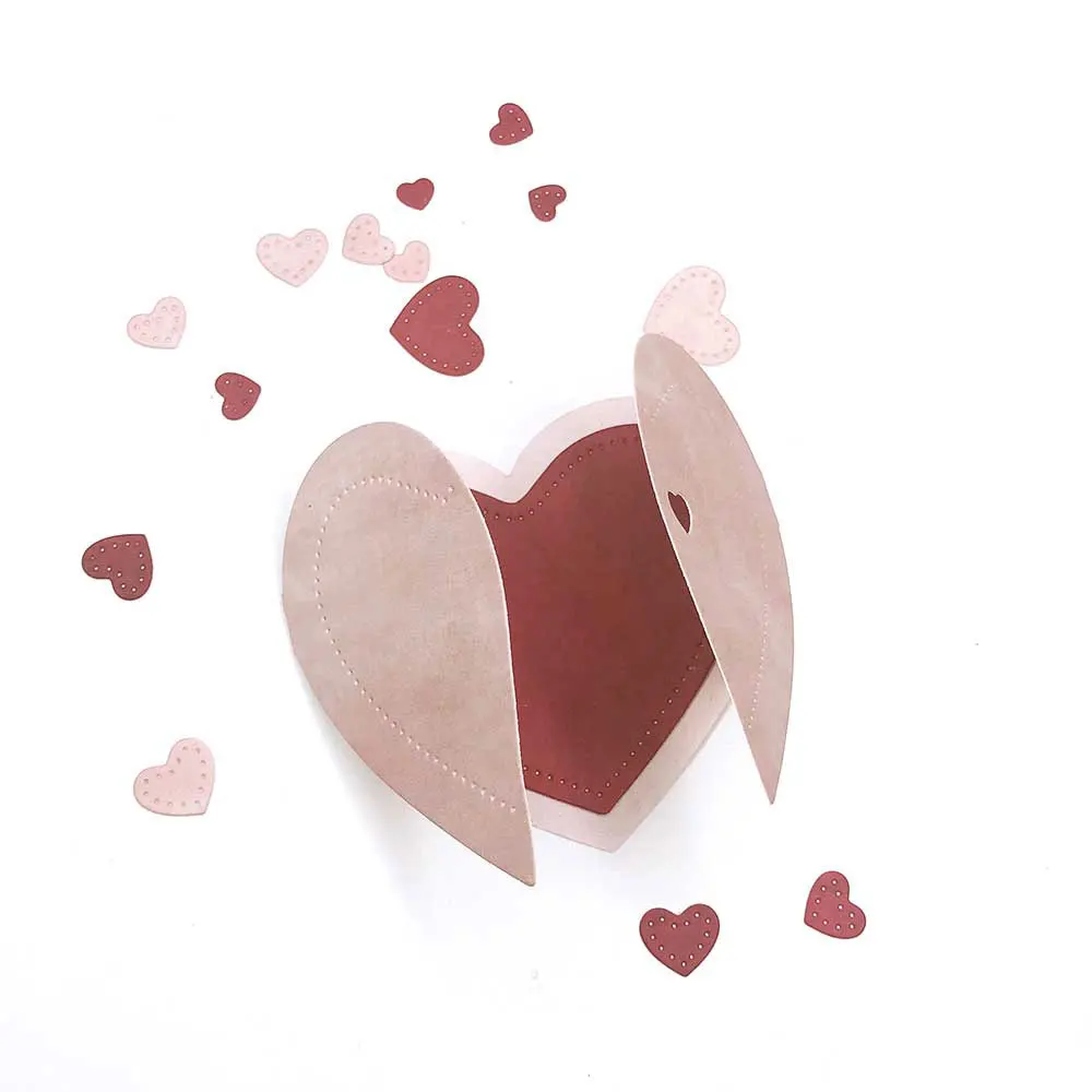 

Stitch Heart Metal Cutting Dies Scrapbook Dariy Decoration Stencil Embossing Template DIY Greeting Card Handmade 2021