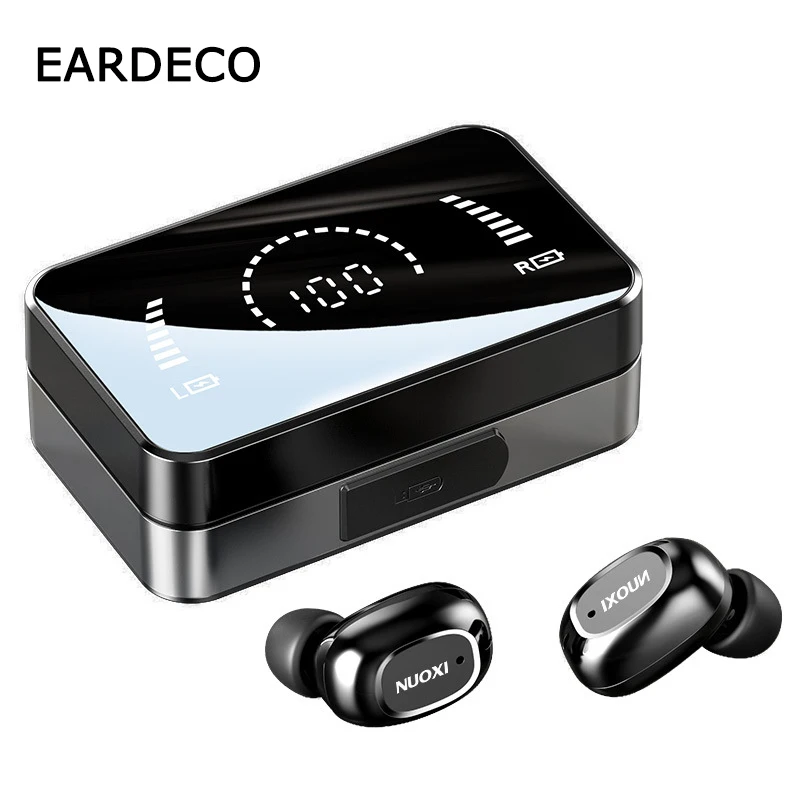 

EARDECO Mirror Screen Bluetooth Headset Earphone 3500mAh Wireless Headphones Bass Sport Wireless Earphones Earbuds In Ear Music