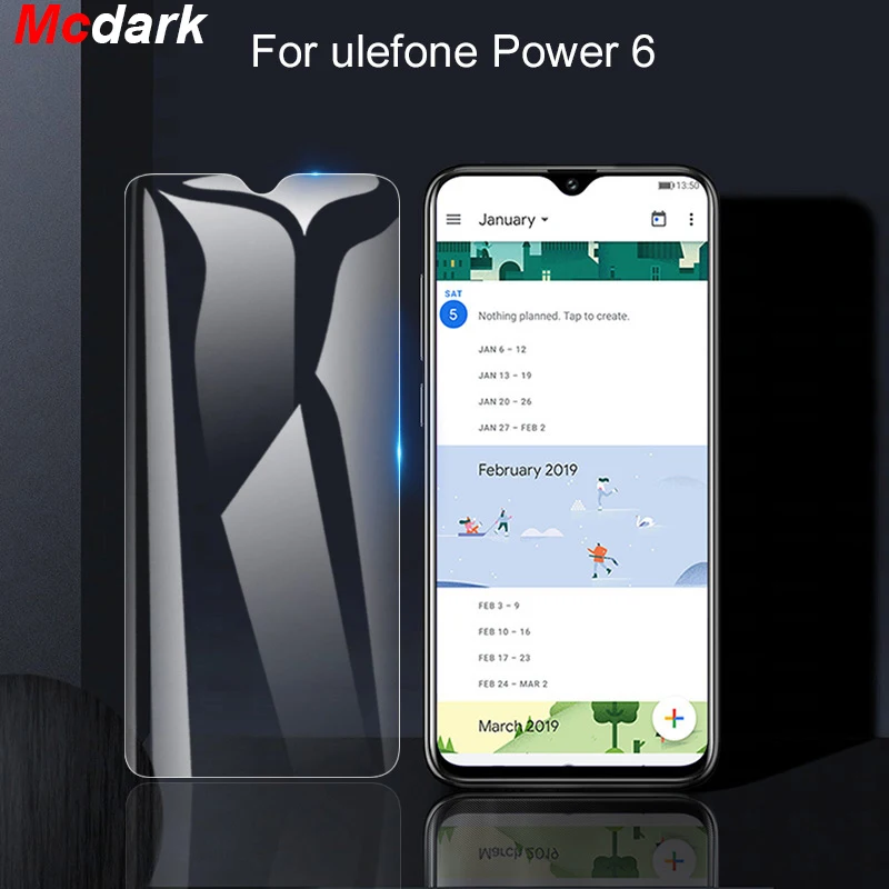 6 3 'ƏH закаленное Стекло для Ulefone Мощность Экран Защитная пленка крышка Пленка