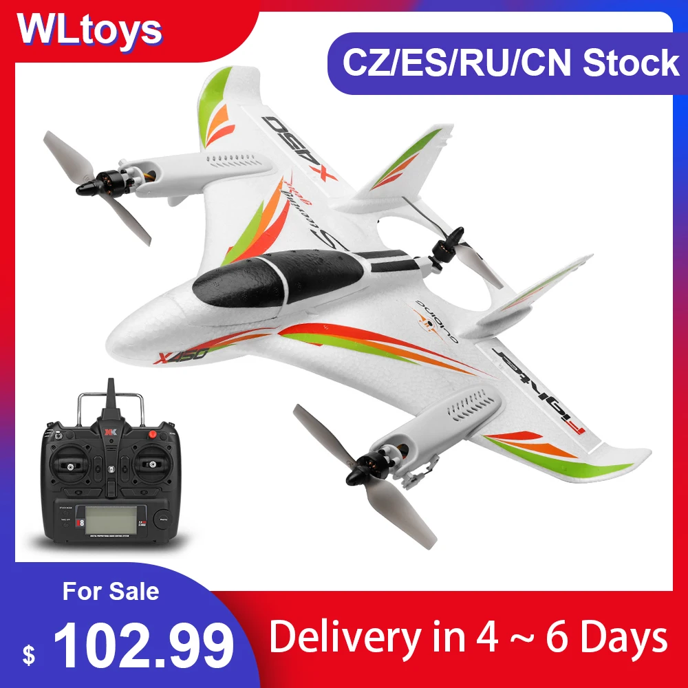 Новый WLtoys XK X450 RC самолет планер с 3 моделями 2 4G 6CH 3D/6G вертолеты вертикальный взлет