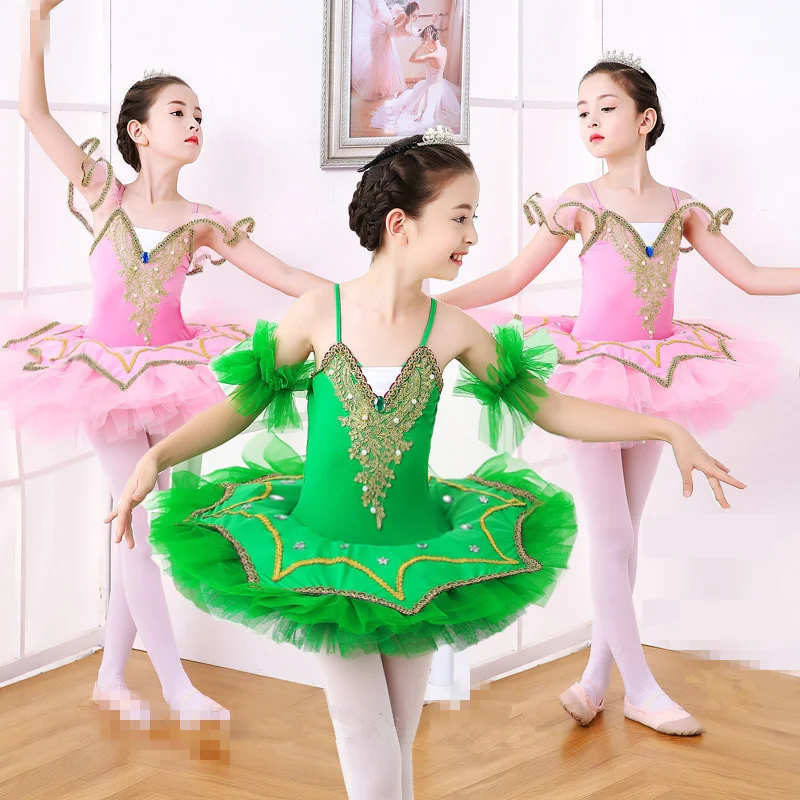 

Children ballet dance skirt little swan sequined girl performance clothing soft gauze skirt new children tutu skirt exercise clo