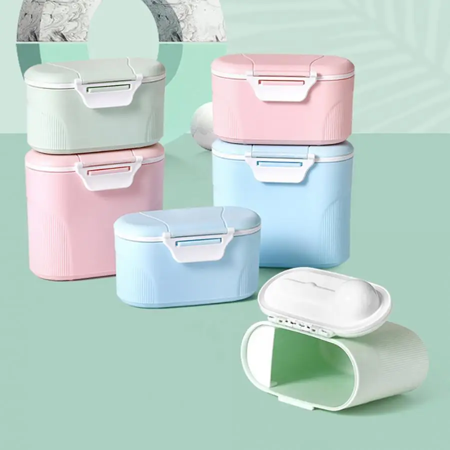 Детский контейнер для молочного порошка с ложкой портативный дозатор молочной