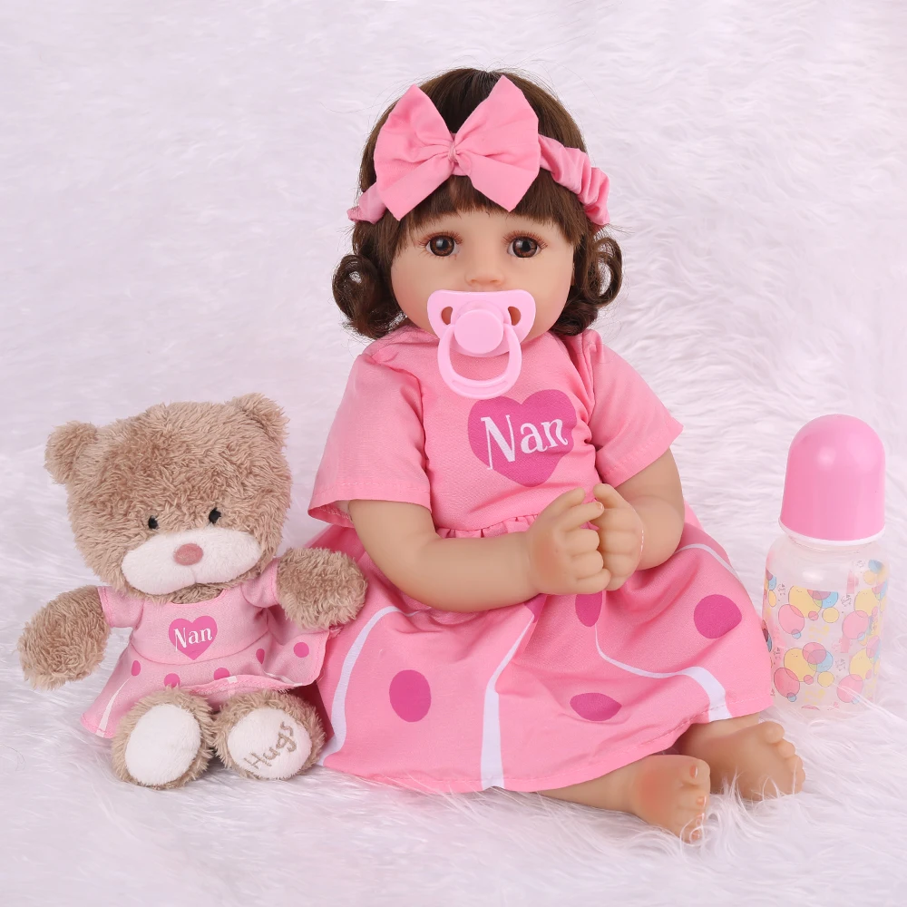 Тканевая кукла ручной работы 18 дюймов для новорожденных мягкая детей подарок |